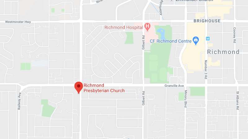 Map to Richmond Presbyterian Church